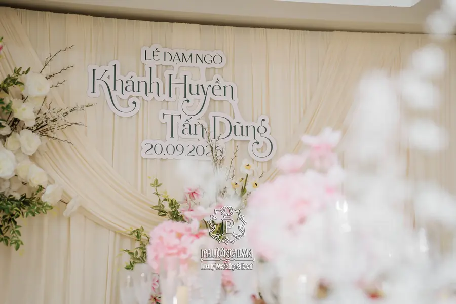 Trang trí lễ dạm ngõ, ăn hỏi tại nhà
